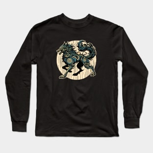 Wolf ghost abstraction Long Sleeve T-Shirt